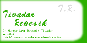 tivadar repcsik business card